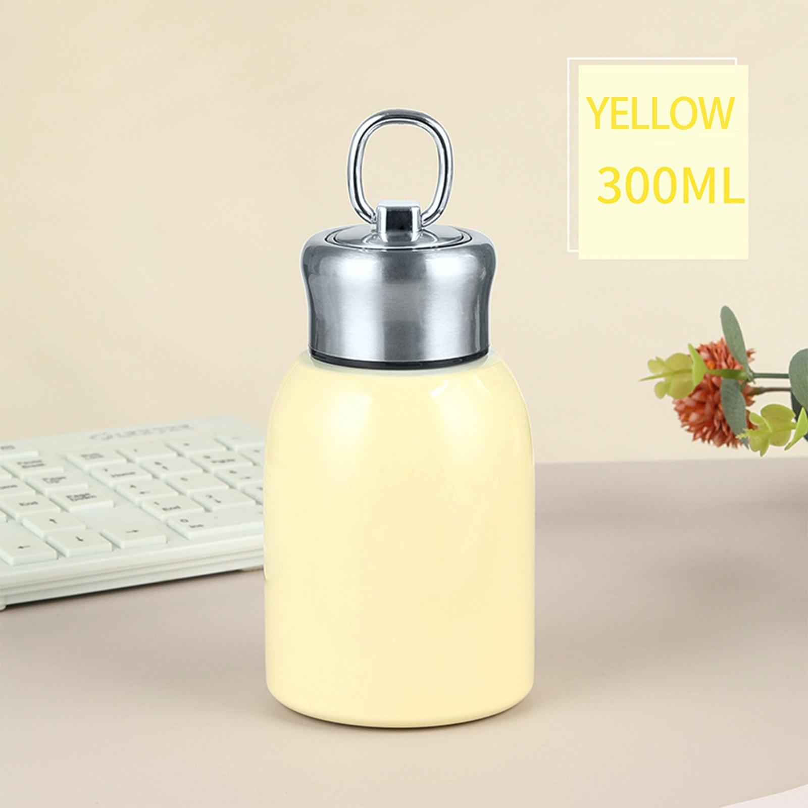 

Матовый пухлый горшок для живота из нержавеющей стали 304 для студентов мужского и женского пола, вакуумная чашка, подарочная карманная чашка 10,5 унций One Size жёлтый