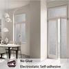 Crystal Pattern Window Film Privacy Film Frosted Glass Self-Adhesive Privacy Protection Window Stickers Anti-UV for Home Bedroom