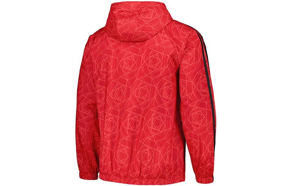 Adidas Jackets Men's University Red Hooded Moderate Instructor IA8527