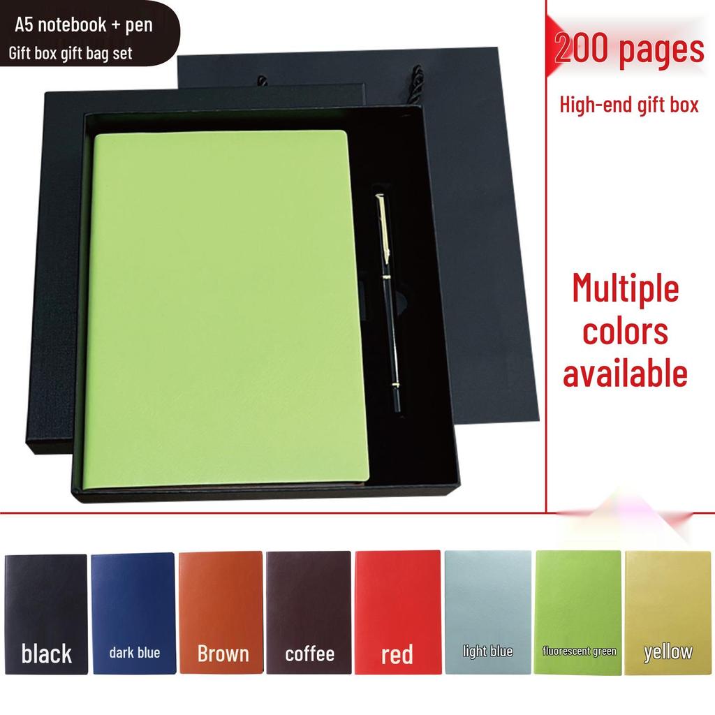 Korean Style Leather Cover Creative Diary Notebooks - Set of 5