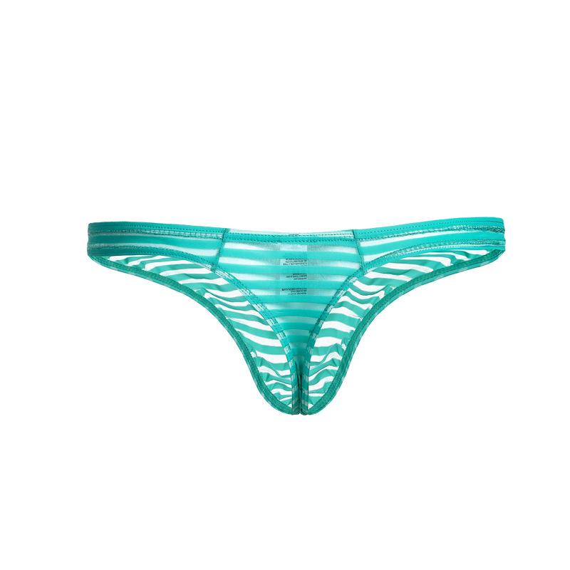 Perizoma a Righe in Rete Basso da Uomo - Intimo Estivo Trendy per Giovani