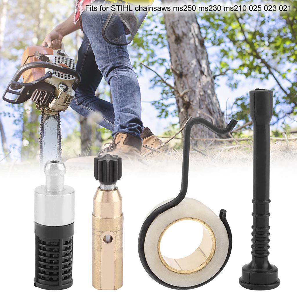 Oil Pump, Screw Equipment with Chainsaw Oil Pipe Set Kit for MS 250 MS230 MS 210 025 023 021 Replacement Parts