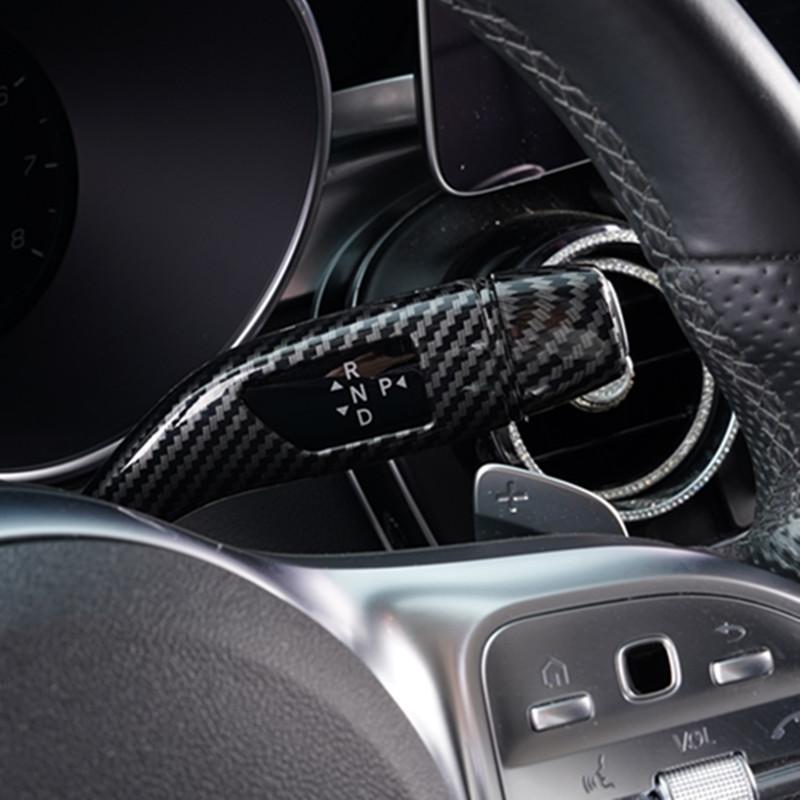 

3 шт., автомобильный Стайлинг, хромированный рычаг переключения дворников, круизные чехлы, набор наклеек на рамку, отделка для Mercedes Benzs CLA GLC CES Class W205