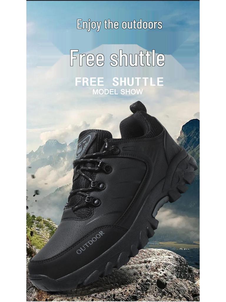 Men's Low-Cut Non-Slip Outdoor Hiking Shoes - Versatile, Wear-Resistant for Camping and Walking