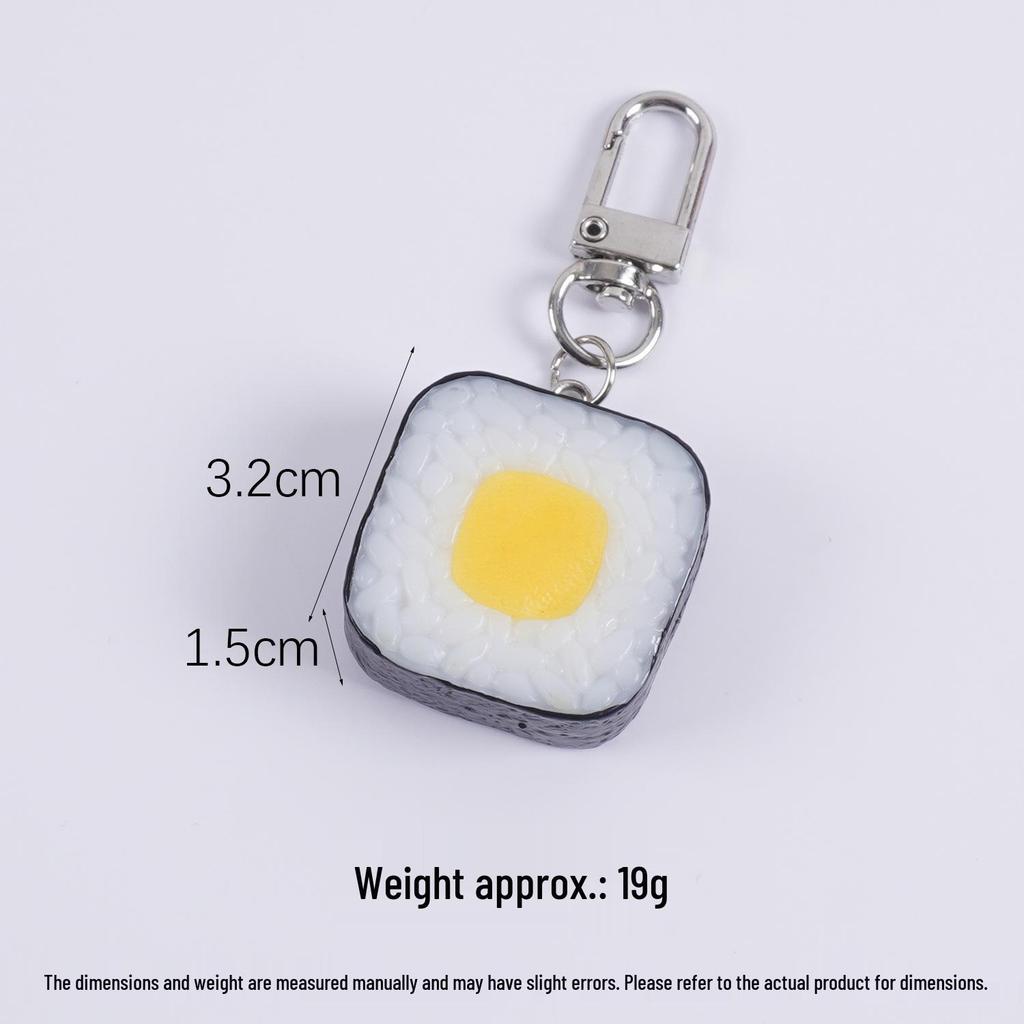 Onigiri Nori Rice Square Sushi Keychain Toy Pendant