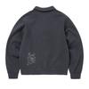 Thisisneverthat × Daniel Johnston Collaboration FW25 H.Y.L.A. Half Zip Sweatshirt Faded Navy Embroidered Loose Fit Long Sleeve Polo DN253TSWHA01-FNA
