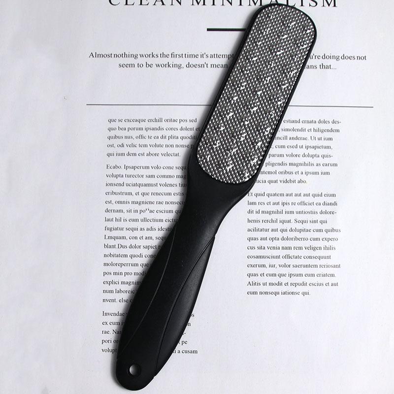 

Черная большая двусторонняя пилка для ног пемза скраб для ног удалитель мертвой кожи и мозолей, инструмент для чистки и пилка для ног