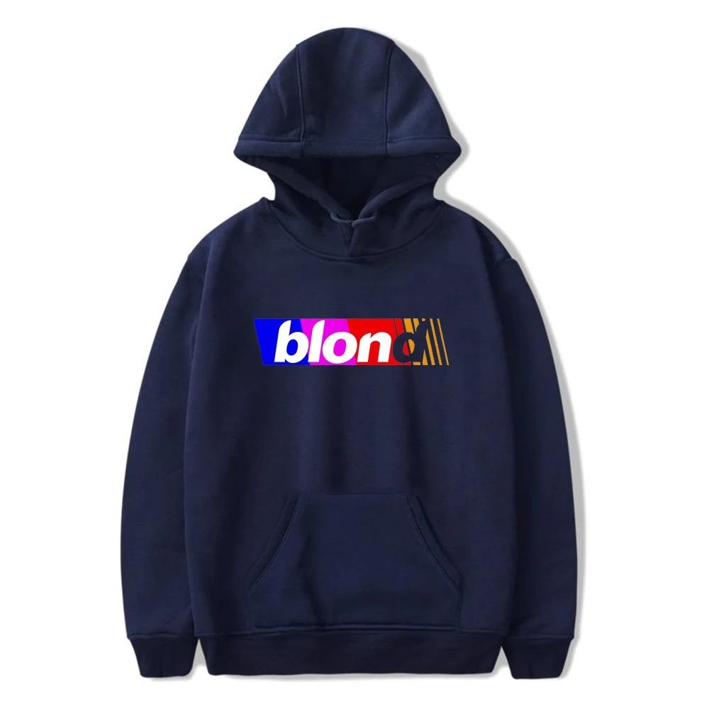 Trend Pop Singer Frank Hoodie Ocean Print Women Men Cotton Sweatshirt Streetwear Blond Pullover Fashion Winter Clothes Tops