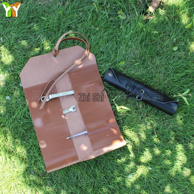 Leather Tool Roll Bag for Automotive Repair Tools