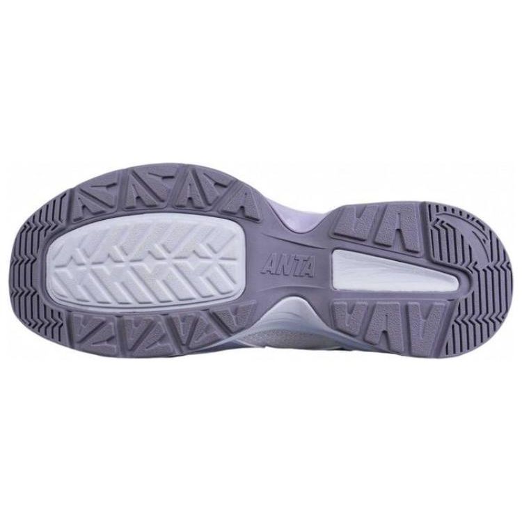 Anta Millennium Ice River Wear-Resistant Low-Top Dad Shoes Women Sneakers White Purple 122338881-2