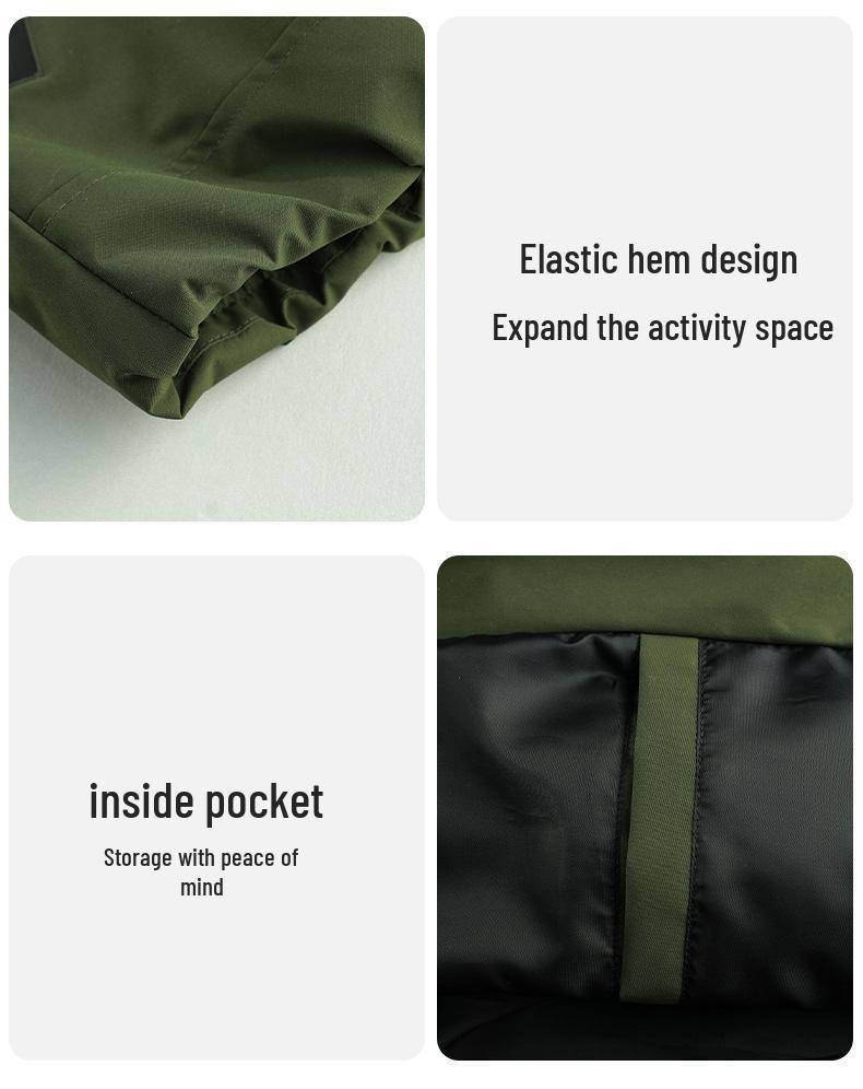 Herren- und Damen-Paar-Windbreaker-Jacke zum Bergsteigen - Lässige Herbst-/Winter-Outdoor-Shell-Oberbekleidung.