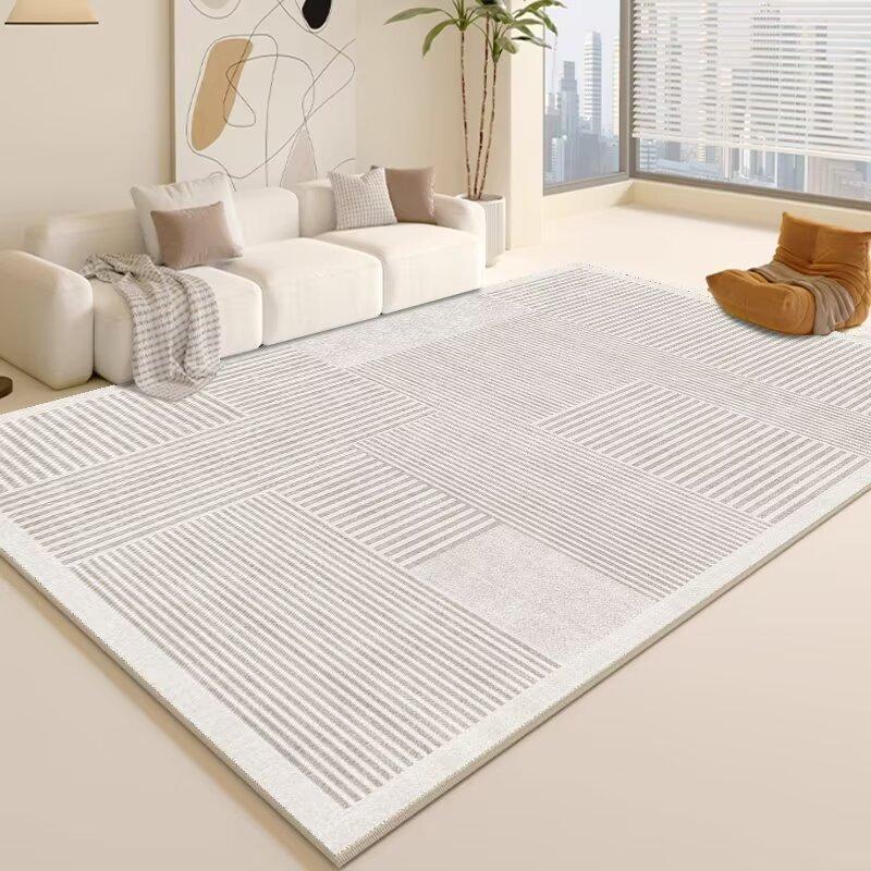 Modern Style Living Room Decoration Line Carpet Fluffy Soft Rugs for Bedroom Abstract Design Rug Home Nordic Thickened Floor Mat