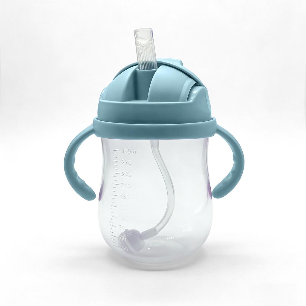 Neugeborenen Babyflasche Schnabeltasse - Tritan Strohbecher, Tropf- und auslaufsicher, Ideal für Säuglinge und Kinder