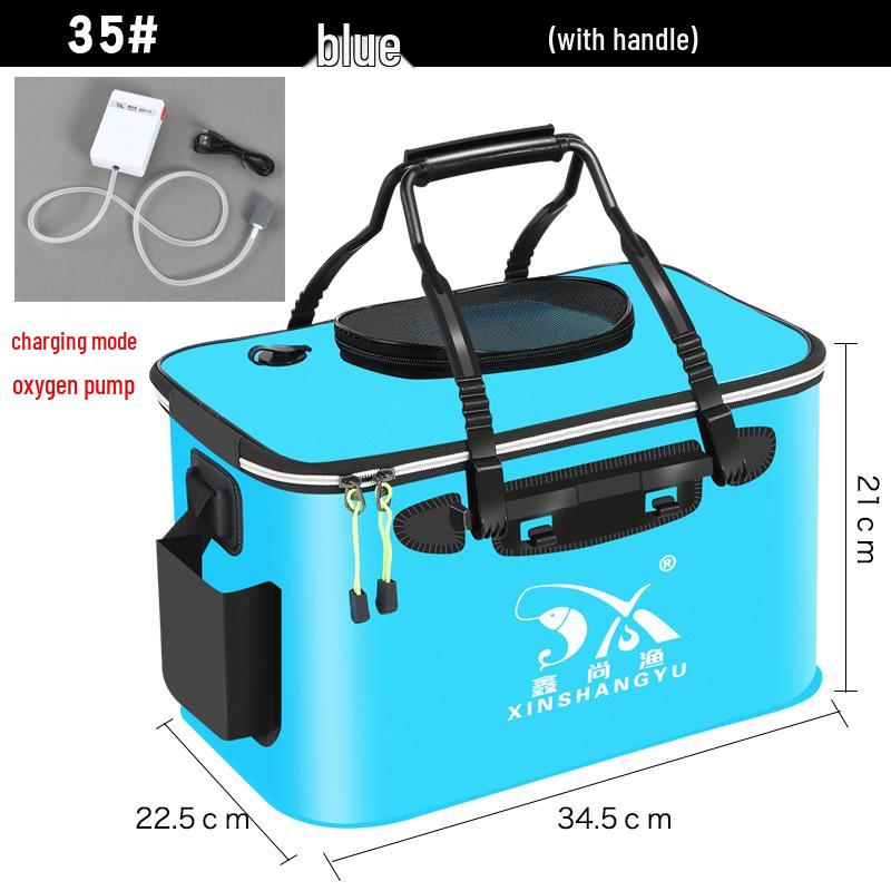Foldable EVA Fish Keeper Bucket - Thickened Waterproof Fishing Gear