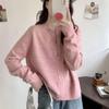 Double zipper autumn and winter knitted cardigan women's lazy soft waxy crew neck knitted sweater new long-sleeved sweater jacket women
