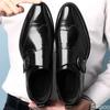 Leather Shoes Men'S New Casual Buckle Plus Size Business Casual Shoes With Simple And Slip Resistant Foot Covers  Hombre