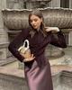Retro Stand-Up Collar Button Slim-Fit Women's Jacket