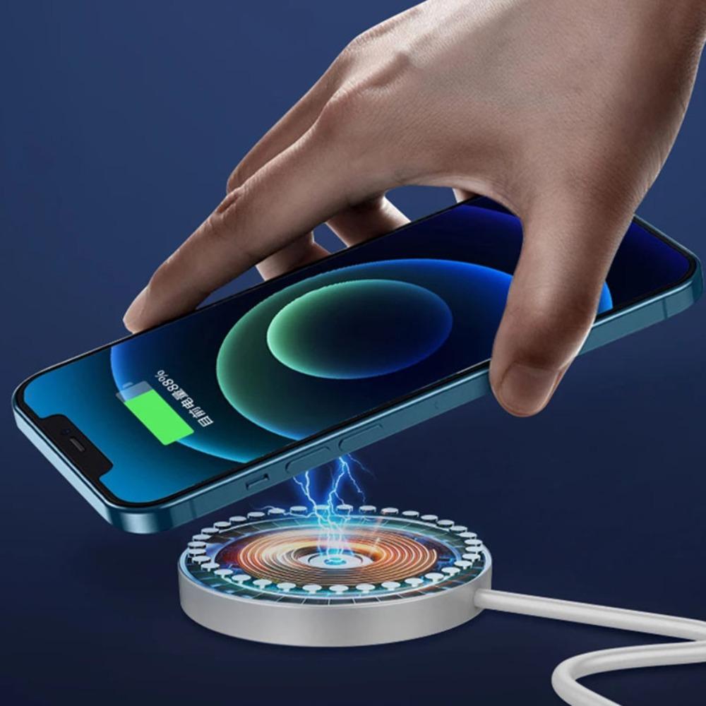 For 15W Magsafe Magnetic Wireless Charger for IPhone 16 15 14 13 11 12 Pro Max X XS XR 7 8 Plus Type C Fast Charging Cable