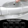 4Pcs Car Transparent Door Bowl Handle Protective Film Sticker For Renault Megane 2 3 4 Clio Scenic Duster Kaptur Captur Logan S888