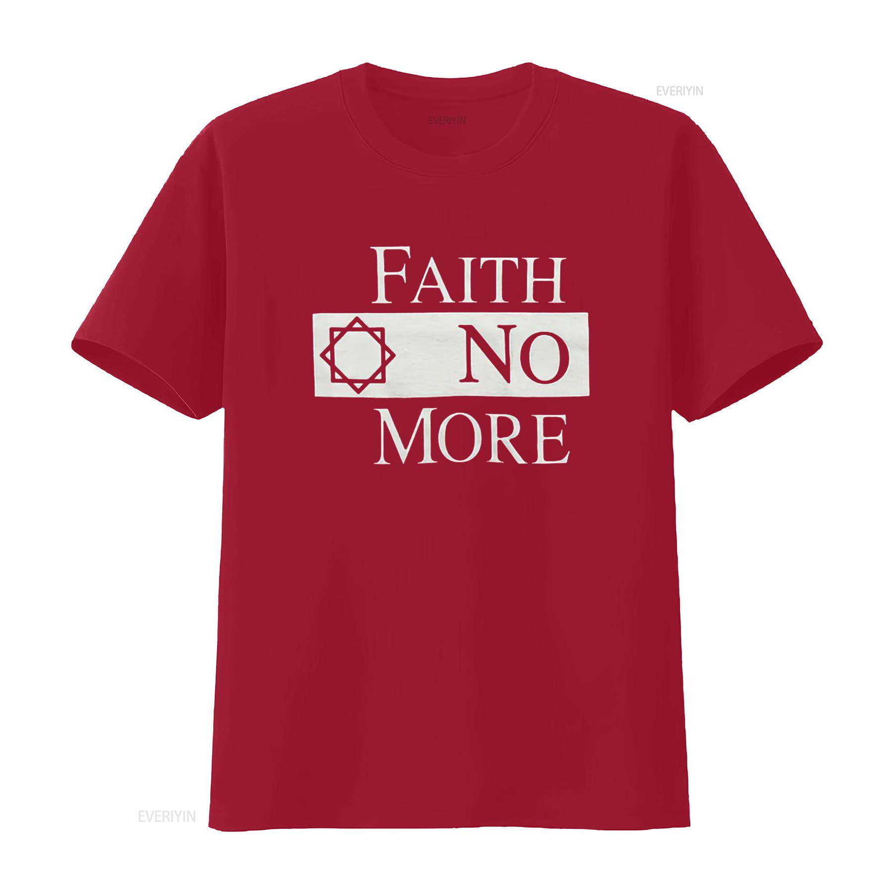 

Faith No More Womens Classic Logo T Shirt vintage Washed Versatile fashion streetwear Soft Comfortable designer clothes Casual S