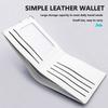 Leather Car Logo Men Wallet ID Credit Card Holder License Bag Gift For Mitsubishi Outlander Lancer Cross Colt Xpander Mirage