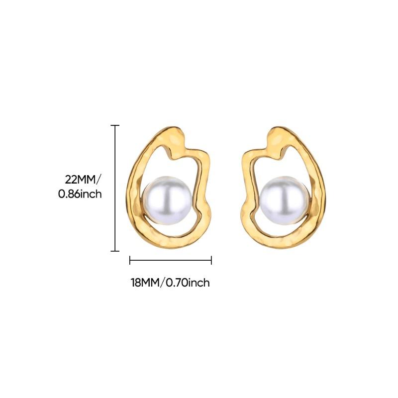 Zircon Cross Design Earrings Women's Color Retention Versatile Personality Temperament Earrings New Products