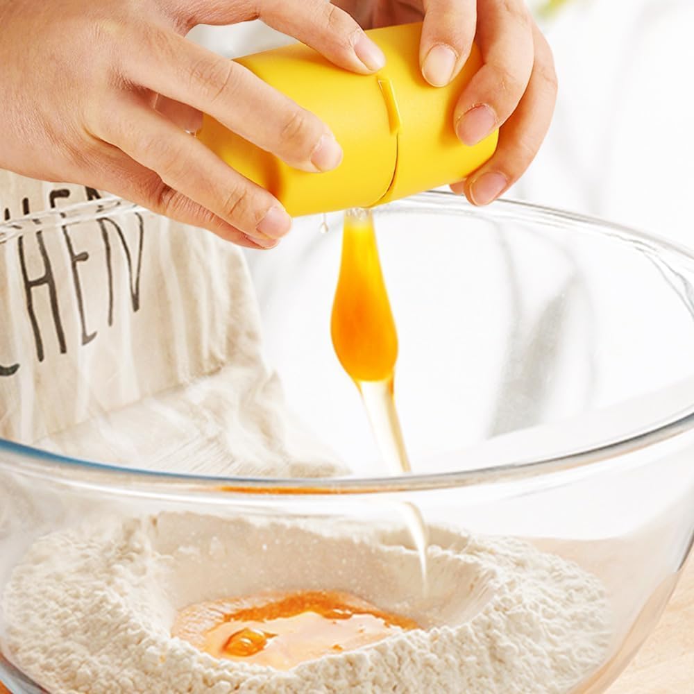 1Pcs New Egg Topper Shell Cutter Beater Raw Egg Cracker Separator Filter Egg Opener Yellow/Orange/Rose Red Kitchen Baking Tools