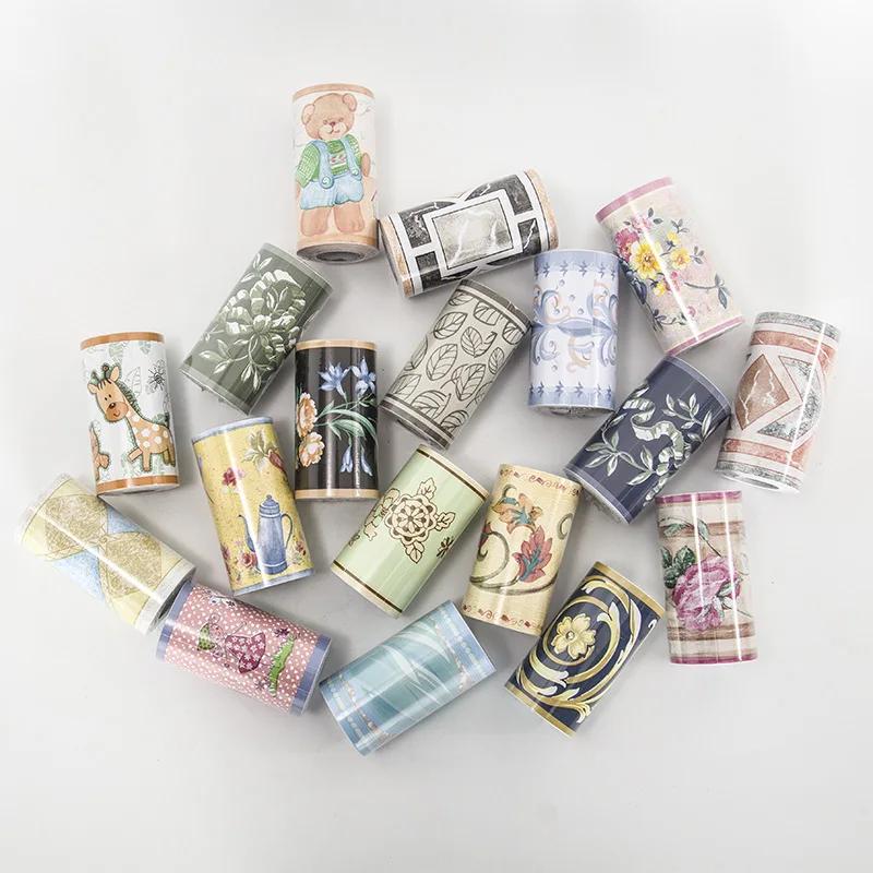 10M Self-Adhesive Wall Panels Border - Waterproof Decorative Film for Kids Room/Bathroom Tiles & Kitchen
