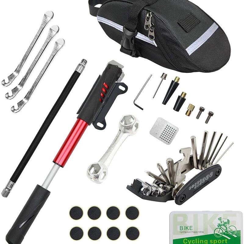 Bicycle Tire Repair Kit with Pump