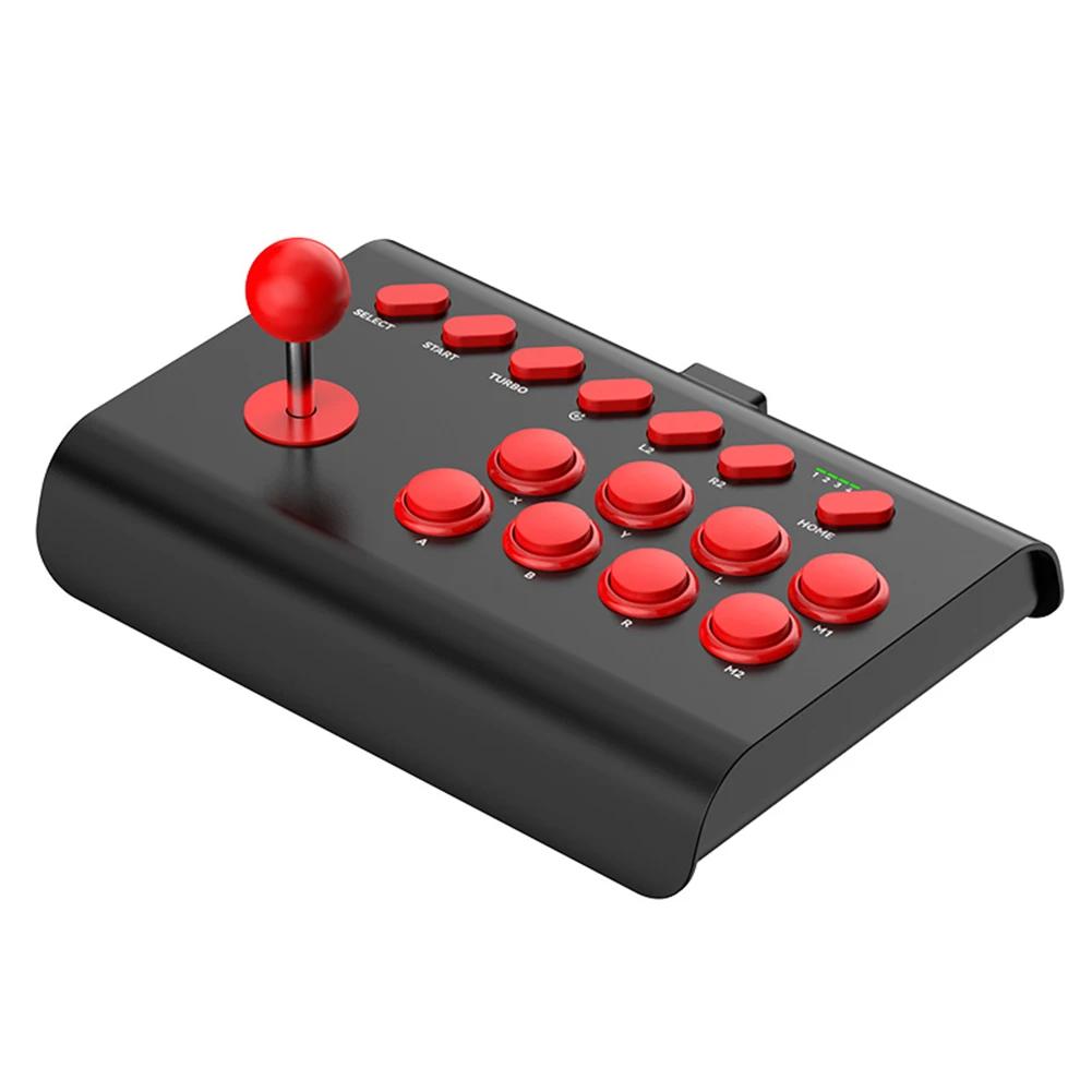 6 In 1 Retro Arcade Console Game Joystick Rocker Wireless Bluetooth Wired Fighting Controller for Nintendo Switch PS4 PS3 PC