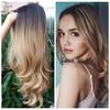Blonde High Density Temperature Synthetic Wig for Black/White Women Glueless Wavy Cosplay Hair Wig