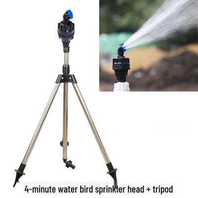4-Minuten Wasservogel Stativ Rasen und Garten Drehbarer Sprinkler mit Einstellbarer Bewässerung