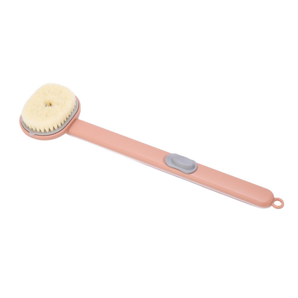 Bath Brush Long Handle Shower Body Scrub Plastic Wash Spray Tool for Women Men Kids