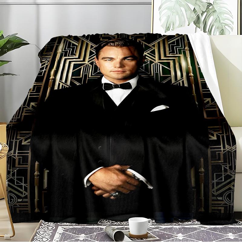 Leonardo Blanket Flannel Throw for Sofa, Indoor, Camping, Living Room, Office, Chair, And Bed Soft Birthday Gift