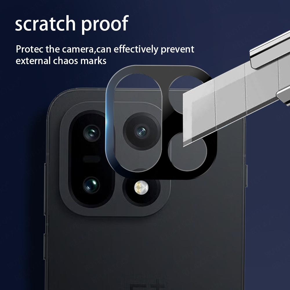 1-3Pcs 3D 9H HD Rear Lens Protective Glass For OnePlus 15 Curved Black Tempered Glass Camera Film Full Cover Anti-scratch Cap