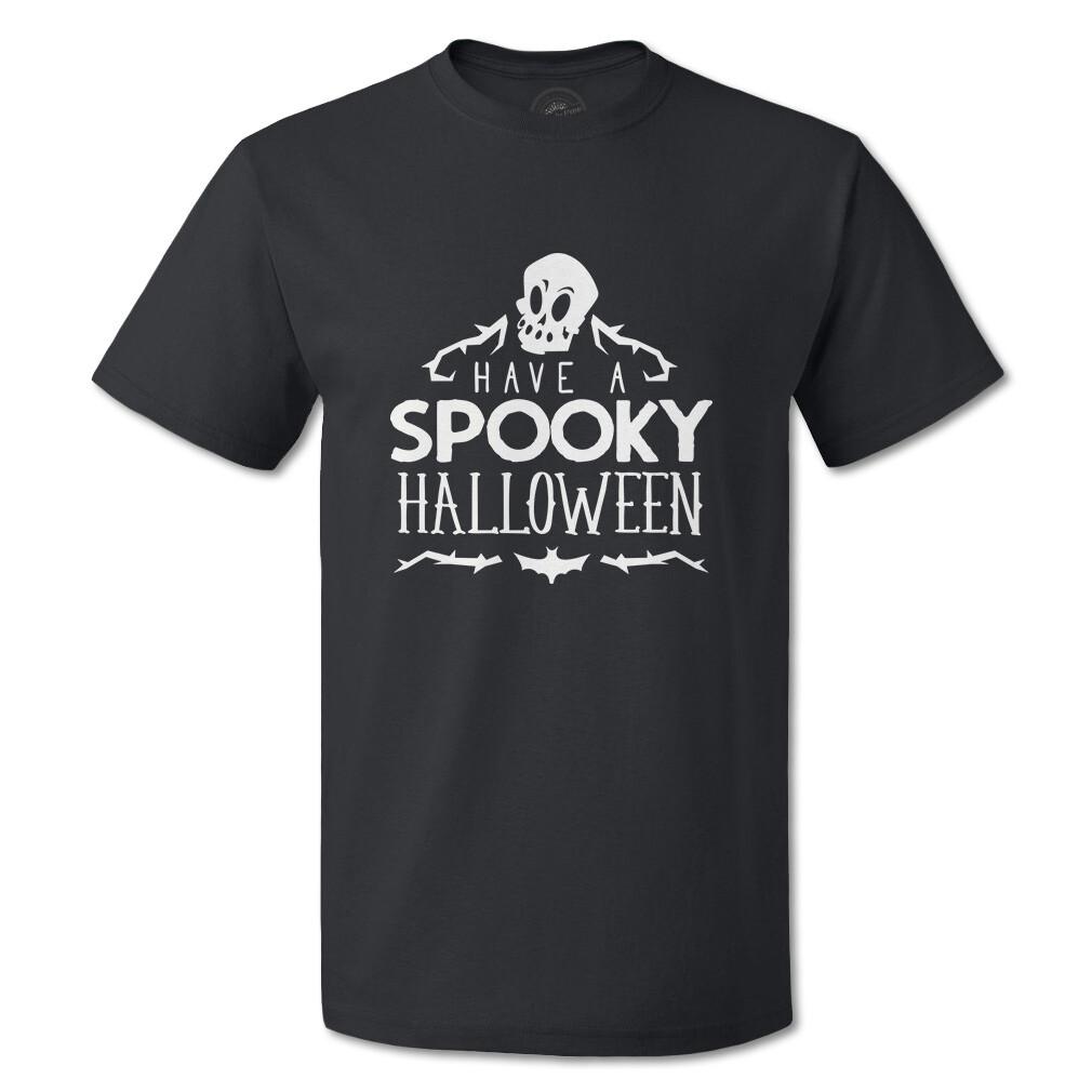 Funny Graphic T Shirts Halloween Have A Spooky Halloween Skull Cotton Fright Top M