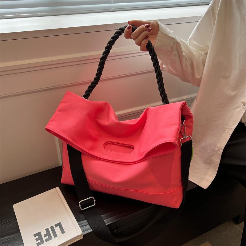 Large capacity niche bag women's summer new girl canvas shoulder bag premium tote bag
