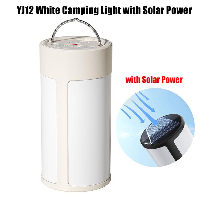 Solar Power Camping Light Dimmable Portable LED Lanterns Rechargeable Emergency Outdoor Camping Hiking Hanging Tent Lamps