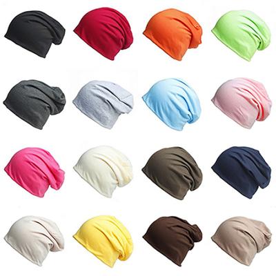 Unisex Winter Casual Knitted Warm Solid Color Sports Slouch Hat Baggy Beanie Cap