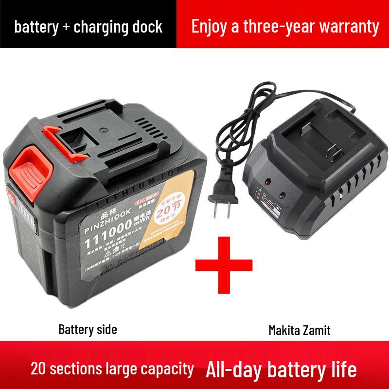 21V Large Capacity Lithium Battery for Makita Angle Grinder and Electric Wrench