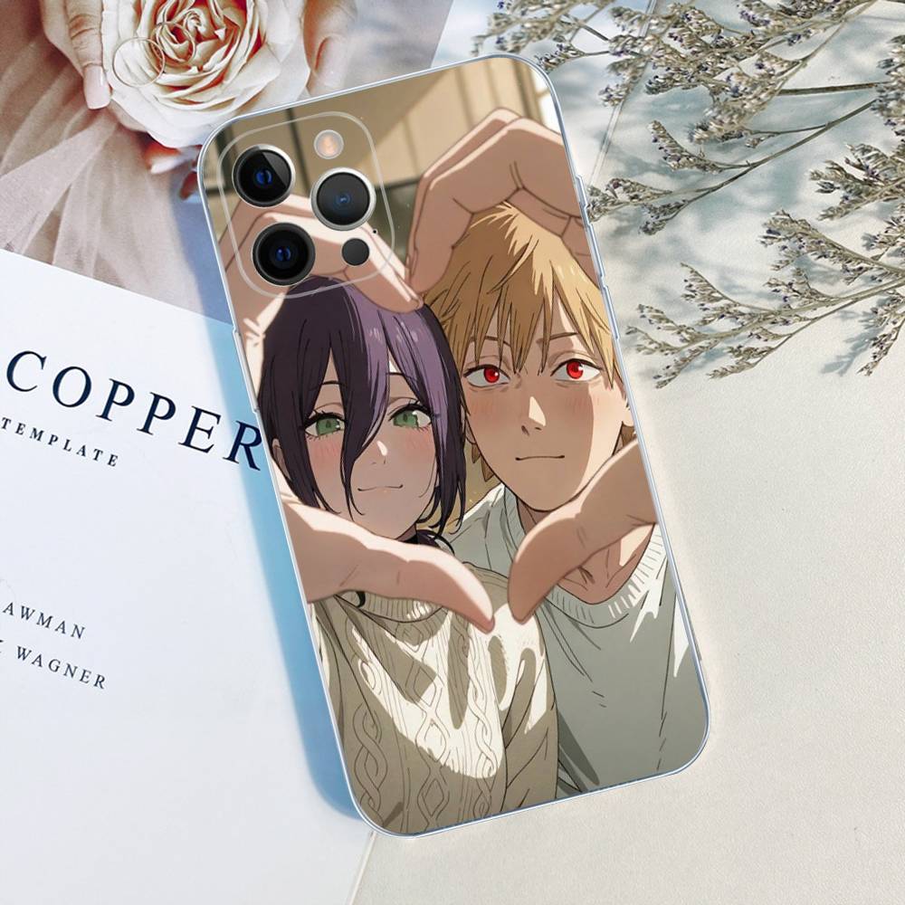 Chainsaw Man The Movie Reze Arc Phone Case For iPhone 17 16 15 14 13 11 12 Pro Max 16 Plus Transparent