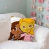 Game CRK Pancake Princess Cookie Button Case Plush Fabric Soft Pillowcase Double Sided Print Cushion Cover Household Gifts