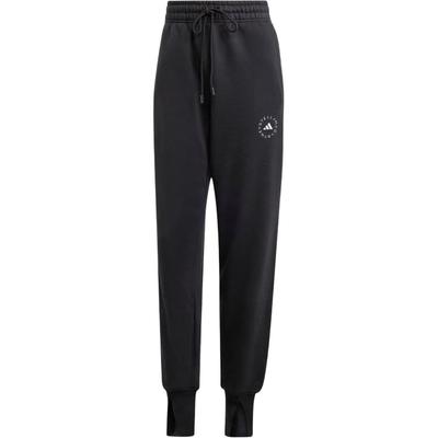 X Stella McCartney Collaboration McCartney Splitcuff Casual Soft Comfortable Solid High Waist Knitted Sweatpants Women Bottoms Black IW9852