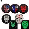 PVC Rubber 3D Trident Cat Head Velcro Badge Patch for Backpack