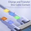 Toocki 2 Pack 3A USB C Cable Type C For 12t Pro Realme Redmi 12 Pro Poco F3 X4 GT Fast Charging Cable Data Cord Wire