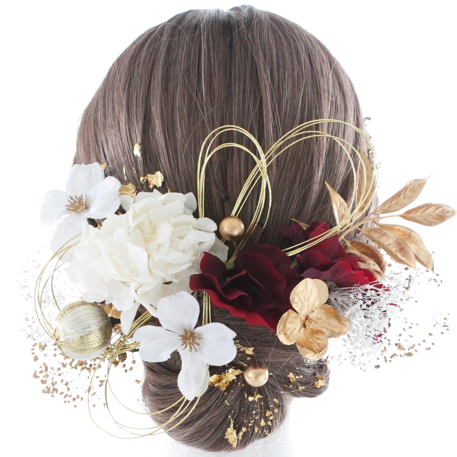 

beauty Gorgeous hair ornament perfect for entrance fireworks and 20th birthday gatherings 2901h [LALALA flowers] coming-of-age ceremonies,