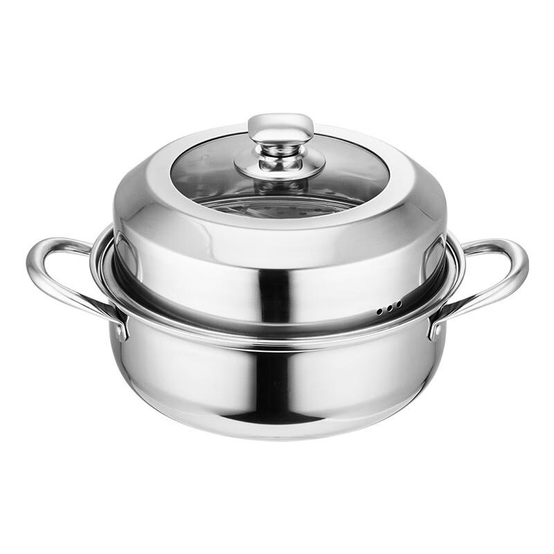 Yibo Kapur 28cm 304 Stainless Steel Steamer Pot