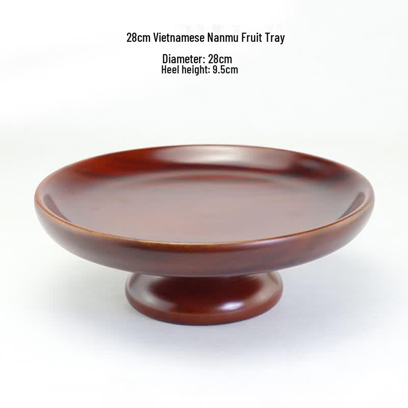 Vietnamese Rosewood Round Decorative Tray