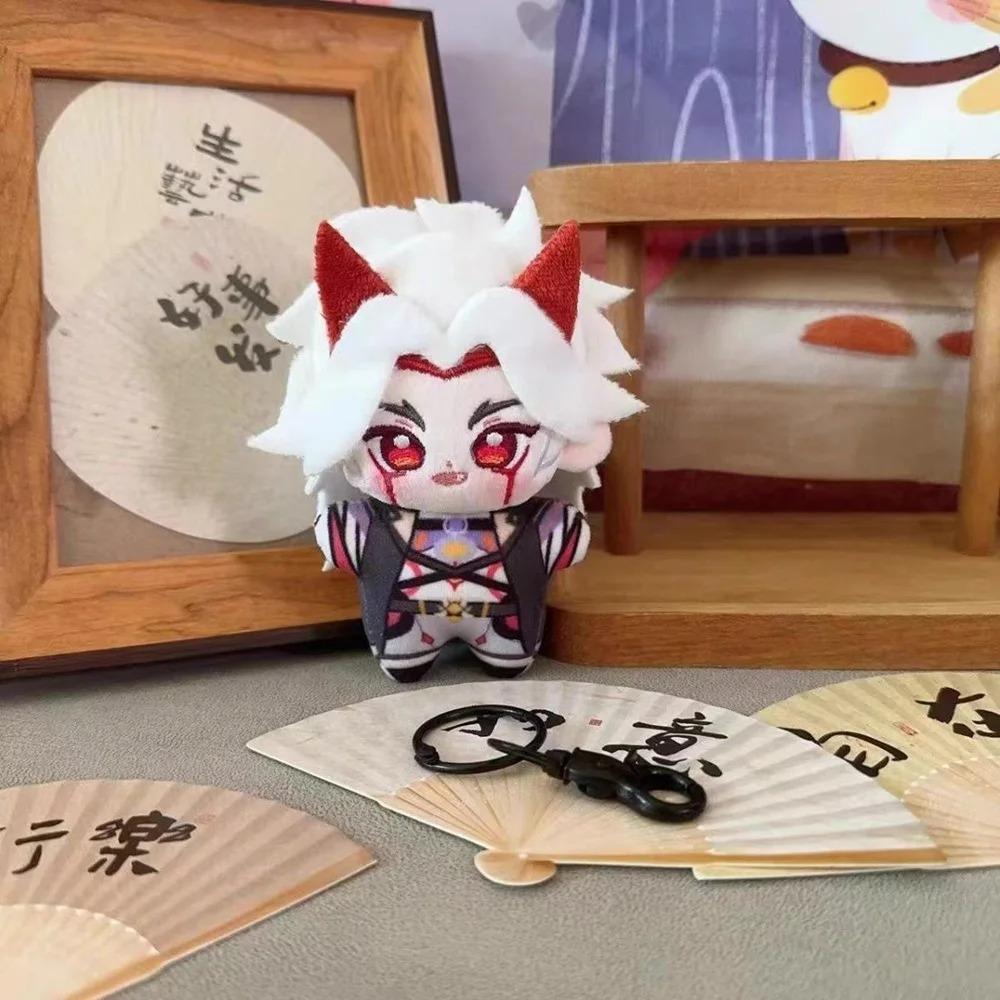 Genshin Impact Plush Dolls Venti Xiao Focalors Scaramouche Yoimiya Furina Kazuha Yae Miko Bag Pendant Keychain Stuffed Toys Gift