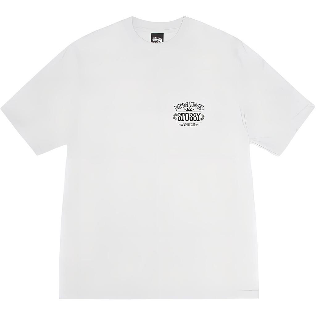 Stussy FW24 WORLDWIDE TEE PIGMENT DYED LOGOT Unisex 1905095